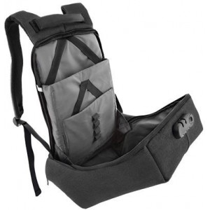 Rucsac laptop Tellur Antifurt V2, Anti-theft locking system, USB charging port, 15.6", Water resistant, black