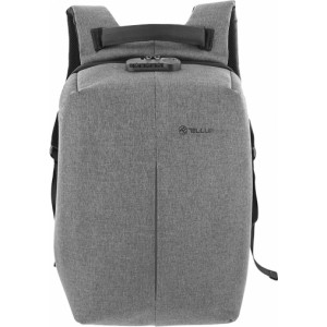 Rucsac laptop Tellur Antifurt V2, Anti-theft locking system, USB charging port, 15.6", Water resistant, gray