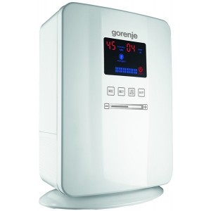 "Air Saturator GORENJE H50DW, Recommended room size 50m2, water tank 5l, stepless power control, humidistat, timer, ionisation, white"