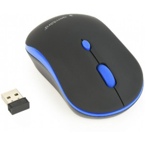 "Wireless Mouse Gembird MUSW-4B-03-B, Optical, 800-1600 dpi, 4 buttons, Ambidextrous, Black/Blue- https://gembird.nl/item.aspx?id=10416"