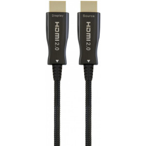 Cable HDMI to HDMI Active Optical 50.0m Cablexpert, 4K UHD, Ethernet, Blister, CCBP-HDMI-AOC-50M