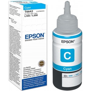 Ink Cartridge Epson T66424A Cyan bottle 70ml