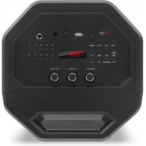 "Speakers   SVEN  ""PS-600"" 50w, Black, Bluetooth, microSD, FM, AUX, USB, LED, power:8000mA, USB, DC5V-   http://www.sven.fi/ru/catalog/portable_acoustics/ps-600.htm"