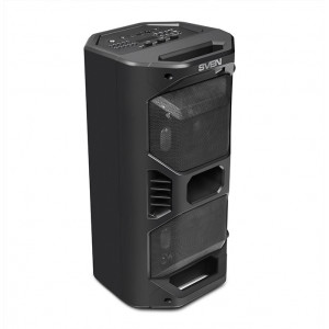 "Speakers SVEN ""PS-600"" 50w, Black, Bluetooth, microSD, FM, AUX, USB, LED, power:8000mA, USB, DC5V- http://www.sven.fi/ru/catalog/portable_acoustics/ps-600.htm"