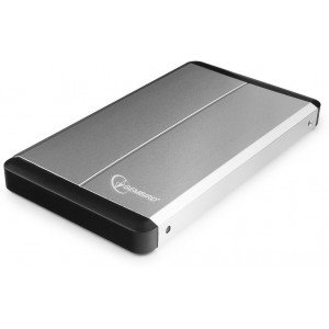 Gembird EE2-U3S-2-S, External enclosure for 2.5'' SATA HDD with USB3.0(5Gb/s) interface, Aluminium case, Silver