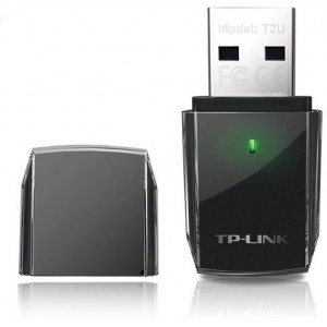 TP-LINK Archer T2U Plus AC600 High Gain Wi-Fi Dual Band USB Adapter,433Mbps at 5GHz + 200Mbps at 2.4GHz, USB 2.0, 1 high gain antenna