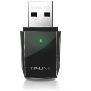 TP-LINK Archer T2U Plus AC600 High Gain Wi-Fi Dual Band USB Adapter,433Mbps at 5GHz + 200Mbps at 2.4GHz, USB 2.0, 1 high gain antenna
