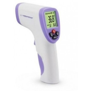 Thermometer ESPERANZA Non-Contact Dr.LUCAS ECT002 34 records of temperature data, 3 different back light color ( Green, Orange, Red), 1 second to show the measurement results, 5-15cm distance of the measurement, big LCD display : 30*30mm, 2 temperature