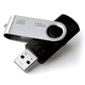 128Gb  USB3.0  GoodRAM  UTS3 TWISTER Black  (Read 60 MByte/s, Write 20 MByte/s)