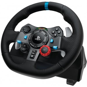 Wheel Logitech Driving Force Racing G29, 11", 900 degree, Pedals, 2-axis, 14 buttons, Dual vibration