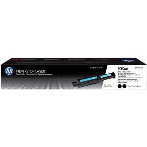 HP 103AD, Original Neverstop Toner Reload Kit, 2 pcs, Black, 5000 pages