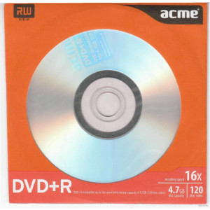 Disc DVD-R Acme Paper Sleeve 4.7 Gb, 16x
