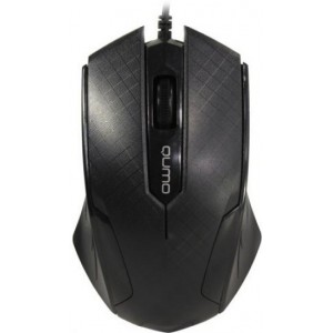 Мышь Qumo M14, Optical,1000 dpi, 3 buttons, Ambidextrous, Black, USB