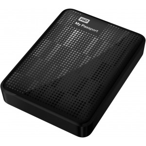 2.5" External HDD 1.0TB (USB3.0)  Western Digital "My Passport", Black, Durable design