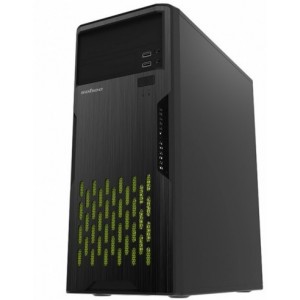 "Case ATX 500W Sohoo 2810BG, 2xUSB2.0, Black, ATX-500W-12cm
// MB Support: ATX/Micro ATX/Mini-ITX
Driver bays: 1 x 5.25"" External + 5 x 3.5"" (4 Internal + 1 External)
Cooling System: Rear: 1x 80/90mm fan (optional)
Case size: (W x H x D): 175mm x 4