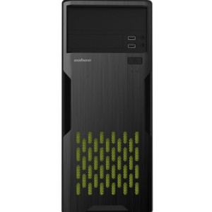 "Case ATX 500W Sohoo 2810BG, 2xUSB2.0, Black, ATX-500W-12cm
// MB Support: ATX/Micro ATX/Mini-ITX
Driver bays: 1 x 5.25"" External + 5 x 3.5"" (4 Internal + 1 External)
Cooling System: Rear: 1x 80/90mm fan (optional)
Case size: (W x H x D): 175mm x 4