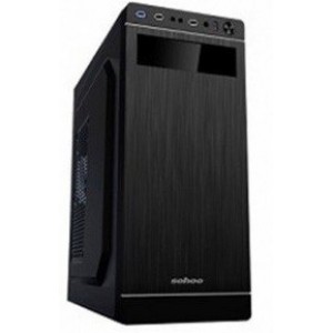"Case ATX 500W Sohoo 5907BS, 1xUSB3.0, 1xUSB2.0, Black-Silver, ATX-500W-12cm
//  MB Support: ATX/Micro ATX/Mini-ITX
Driver bays: 1 x 5.25"" External + 3 x 3.5"" Internal + 2 x 2.5"" Internal
7 x Expansion Slots
GPU Max Length: 330mm / CPU Cooler Max H