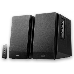 Edifier R1700BT Black (Bluetooth) Wood, 2.0/ 66W (2x33W) RMS,  Audio in: Bluetooth & 2 analog (RCA), remote control, wooden, (4"+3/4")