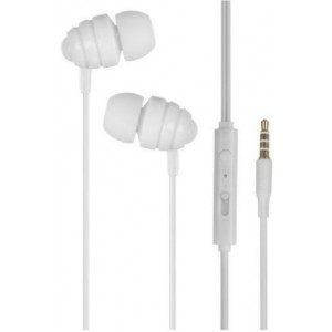 Joyroom earphones EL112, stereo, music control, 3.5mm White
