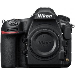 Nikon D850 body 45.7MPx FX-Format CMOS Sensor; 4K UHD Video Recording at 30 fps, EXPEED 5 Image Processor, 3.2" 2,359k-Dot LCD Monitor, Full HD 1080p Video at 120/60/30/24 fps, Multi-CAM 20K 153-Point AF Sensor, Native ISO 25600, Extended to ISO 102400