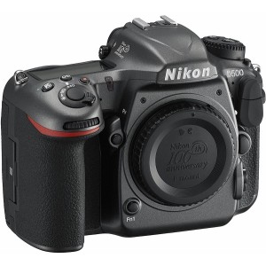 Nikon   D500 body  20.9MPx DX-Format CMOS Sensor; EXPEED 5; 4K UHD Video Recording at 30 fps 3.2" 2,539k-Dot Tilting Touchscreen LCD Multi-CAM 20K 153-Point AF System Native ISO 51200, Extend to ISO 1640000 10 fps Shooting for Up to 200 Frames Built-In Wi