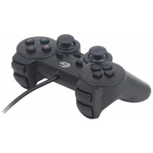 "Gamepad Set GMB JPD-UDV2-01, 4 axes, D-Pad, 2 mini joysticks, 10 buttons, Dual vibration,  USB
Set of 2 USB vibration gamepads,  Digital and analog mode, Works with all PC games that support gamepad input  -  http://gembird.nl/item.aspx?id=8761"