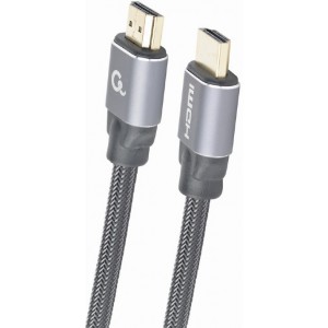 Cable HDMI 2.0 CCBP-HDMI-3M, Premium series 3 m, High speed  with Ethernet, Supports 4K UHD resolution at 60Hz, Nylon, Gold plated connectors, Copper AWG30