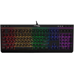 "Gaming Keyboard HyperX Alloy Core RGB, Membrane, Multimedia, Solid frame, Spill resistant, USB
, Signature light bar and dynamic RGB lighting effects, Durable, solid frame, Quiet, responsive keys with anti-ghosting functionality, Dedicated media control