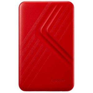1.0TB (USB3.1) 2.5" Apacer AC236 Ultra-Slim Portable Hard Drive, Red (AP1TBAC236R-1)