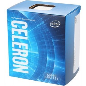 Intel® Celeron® G4920, S1151, 3.2GHz (2C/2T), 2MB Cache, Intel® UHD Graphics 610, 14nm 54W, Box