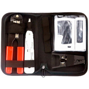 Gembird TK-NCT-01 Tool kit 'Network', 4 pcs Crimping and cutting tool for 8P8C / RJ45 connectors, LAN cable tester (RJ45)