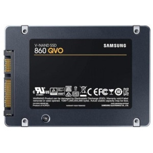 2.5" SSD 2.0TB  Samsung SSD 860 QVO, SATAIII, Sequential Reads: 550 MB/s, Sequential Writes: 520 MB/s, Max Random 4k: Read: 97,000 IOPS / Write: 89,000 IOPS, 7mm, Samsung MJX Controller, Cache 2GB LPDDR4 SDRAM, V-NAND 4bit MLC