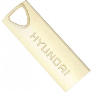 16GB USB2.0  Hyundai Bravo Deluxe Metal casing, Gold, Compact and lightweight, (Read 18 MByte/s, Write 10 MByte/s)