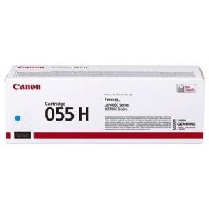 Laser Cartridge Canon 055H (3019C002), cyan (5900 pages) for MF742Cdw, MF744Cdw, MF746Cx, LBP663Cdw, LBP664Cx