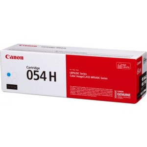 "Laser Cartridge Canon CRG-054H, Cyan
Toner Cartridge high yield Cyan for LBP61x series, MF63x series (2.300 pages based on ISO/IEC 19798) "