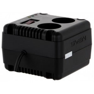 SVEN Automatic Voltage Regulator VR-L600, 600VA/200W, Input 184~285V, Output 230V -14/+10%, 2 socket (stabilizator de tensiune/стабилизатор напряжения)