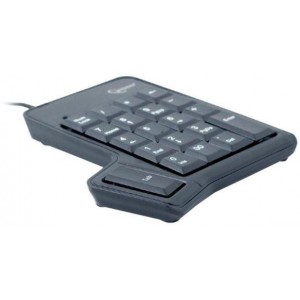 Numeric Keypad  Gembird KPD-UT-01, Smart Numlock, TAB-key, Black, USB