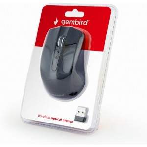 "Wireless Mouse Gembird MUSW-4B-04, Optical, 800-1600 dpi, 4 buttons, Ambidextrous, 2xAAA, Black
- https://gembird.nl/item.aspx?id=10393"