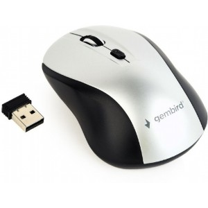 "Wireless Mouse Gembird MUSW-4B-02-BS Optical 800-1600 dpi 4 buttons Ambidextrous 2xAAA, Black/Silver
- https://gembird.com/item.aspx?id=10389&lang=ru"