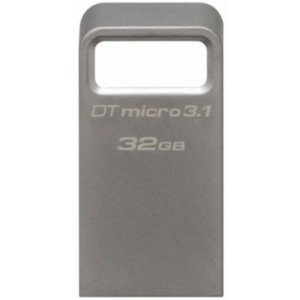  32GB USB3.1 Flash Drive Kingston DataTravaler Micro "DTMC3", Ultra-small Metal Case (DTMC3/32GB)