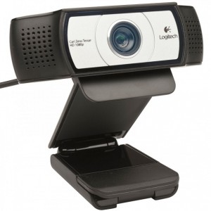 Logitech HD PRO Webcam C930e, 2  omni-directional mics,  Autofocus, Full HD 1080p 30fps/720p 60fps video streaming, H.264 video compression, Zoom to 4X, Tripod, RightLight2 & RightSound