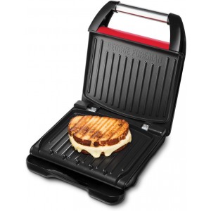 George Foreman 25040-56/GF Steel Family Grill Red