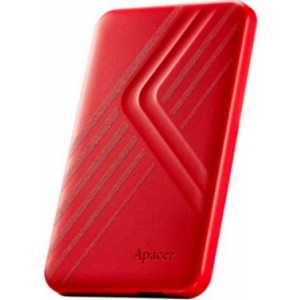 2.0TB (USB3.1) 2.5" Apacer AC236 Ultra-Slim Portable Hard Drive, Red (AP2TBAC236R-1) 