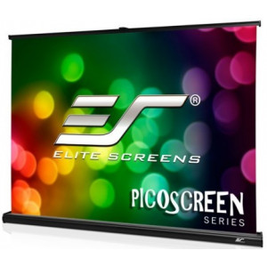 Elite Screens 25" (4:3), 51x38cm, Pico Fixed Frame Ultramobile Screen, Black, Designed for portable business/personal tabletop presentations, Lightweight, slim design carries easily within a briefcase