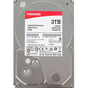 3.5" HDD 3.0TB  Toshiba HDWD120UZSVA  P300,  Desktop™, 7200rpm, 64MB, SATAIII