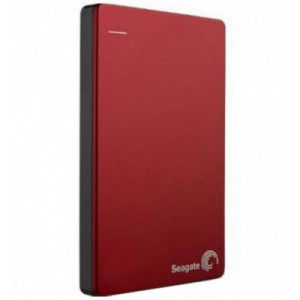 2.5" External HDD 2.0TB (USB3.0)  Seagate "Backup Plus Slim", Red, Durable design, Refined and understated, Cozy and textured.