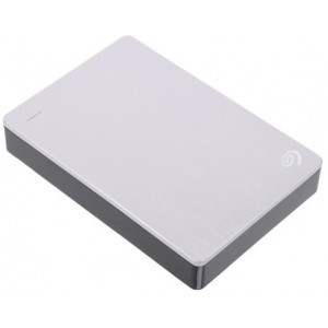 2.5" External HDD 5.0TB (USB3.0)  Seagate "Backup Plus", Silver, Durable design, Refined and understated, Cozy and textured.