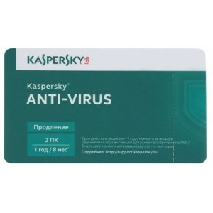 Kaspersky Anti-Virus Card 1 Dt 1 Year Renewal
