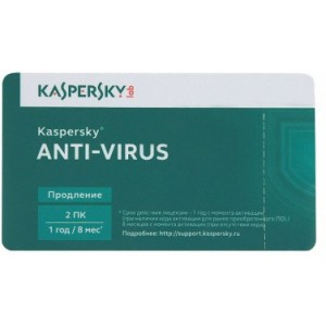 Kaspersky Anti-Virus Card 2 Dt 1 Year Renewal