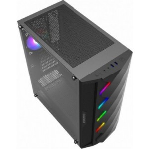 Case ATX GAMEMAX Black Diamond, Rear 120mm ARGB LED fan, ARGB LED strip, Rainbow HUB, USB3.0